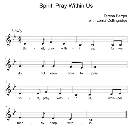 spirit pray within us Bb small