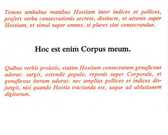 Eucharistic Praying and Consumerism