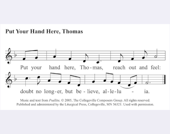 GOSPEL COMMUNION: Second Sunday of Easter