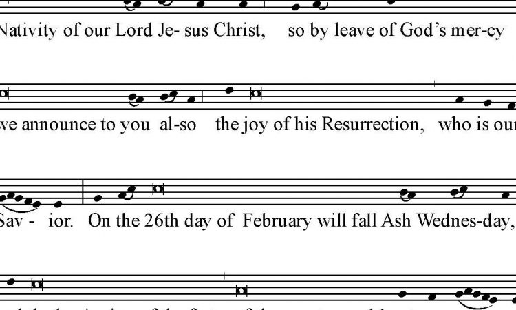 2020 Epiphany Proclamation