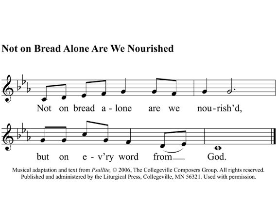 GOSPEL COMMUNION: First Sunday of Lent