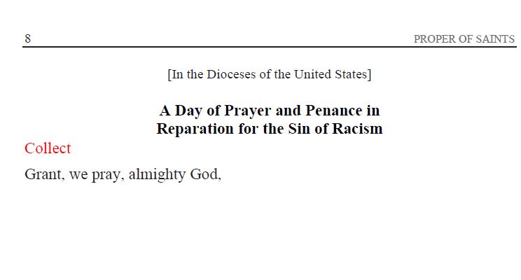 Racism: A Liturgical Response