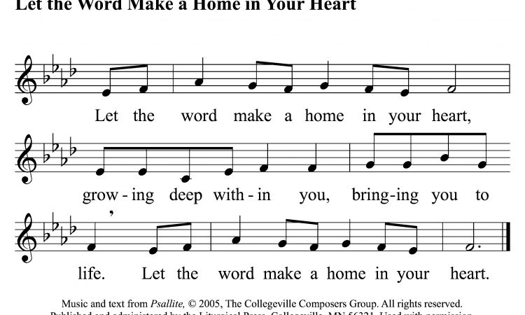 GOSPEL COMMUNION: 22nd Sunday in Ordinary Time