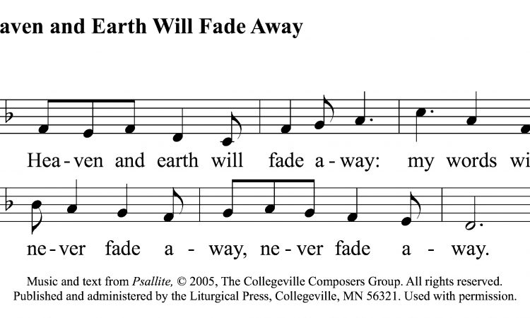 GOSPEL COMMUNION: 33rd Sunday in Ordinary Time