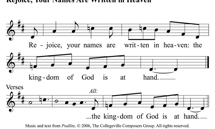 GOSPEL COMMUNION: 14th Sunday in Ordinary Time