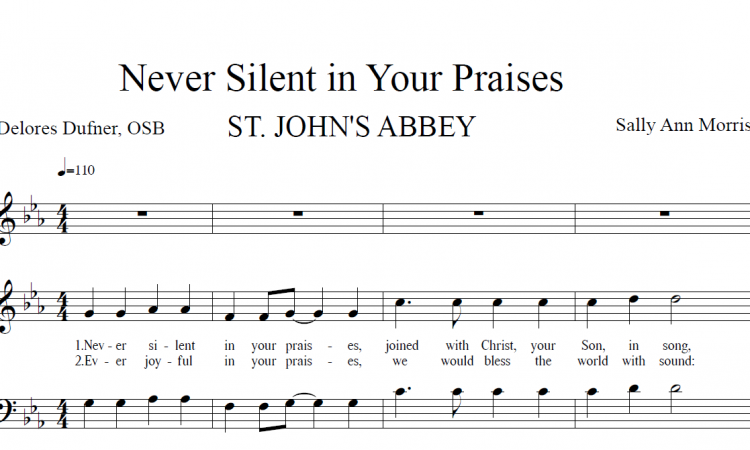 REPOST: New hymn, “Never Silent in Your Praises”