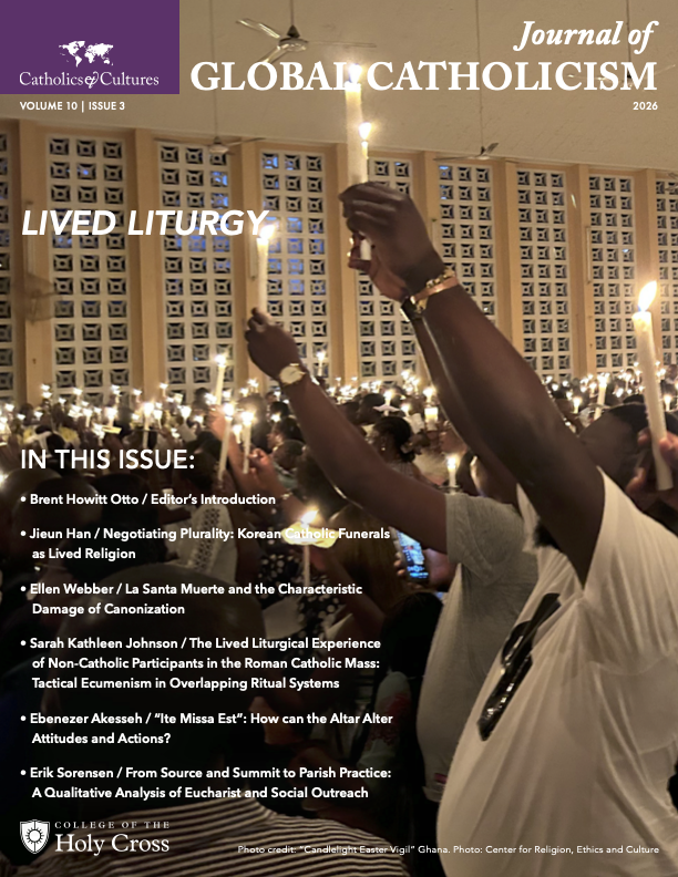 Thematic Open-Access Journal Issue: “Lived Liturgy”